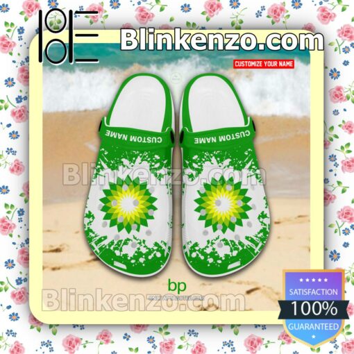 BP Logo Crocs Sandals a