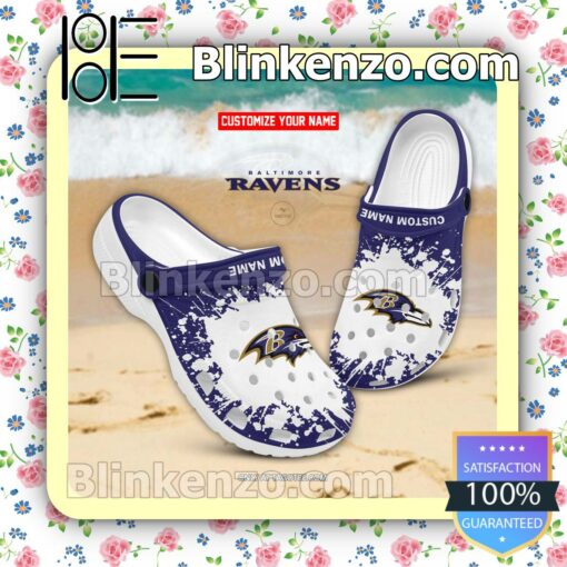 Baltimore Ravens Logo Crocs Sandals