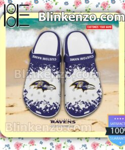Baltimore Ravens Logo Crocs Sandals a