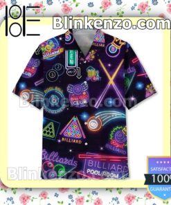 Billiard Neon Men Summer Shirt a
