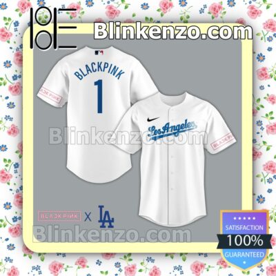 Black Pink Los Angeles Dodgers Hip Hop Jerseys