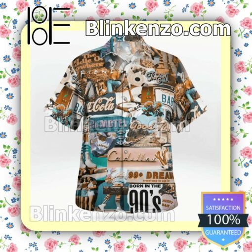 Born In The 90's Men Summer Shirt c