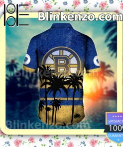 Boston Bruins Palm Tree Men Summer Shirt b