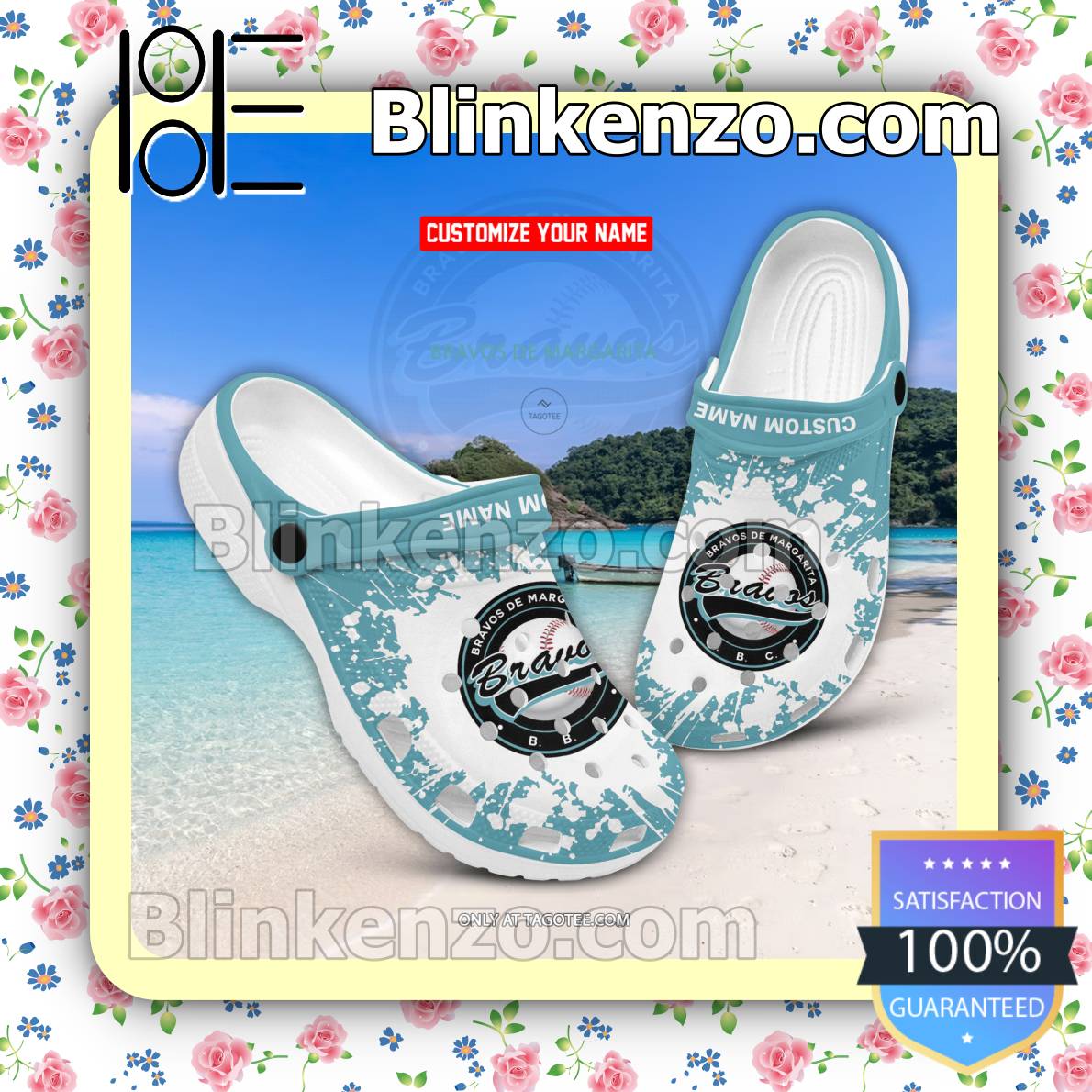 Bravos de Margarita Logo Crocs Sandals - Blinkenzo
