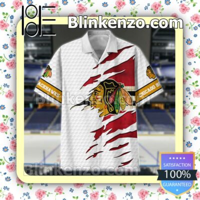 Gorgeous Chicago Blackhawks NHL Logo Golf Polo Shirt