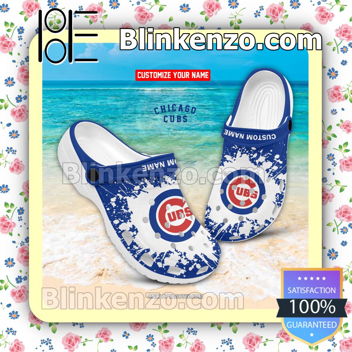Chicago Cubs Personalized Baseball Logo Team Crocs Clog Shoes - T