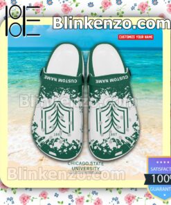 Chicago State University Personalized Crocs Sandals a