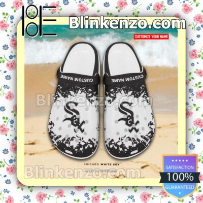 Chicago White Sox Logo Crocs Sandals a