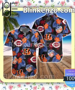 Cincinnati Sport Teams Summer Aloha Shirts