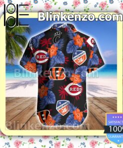 Cincinnati Sport Teams Summer Aloha Shirts a