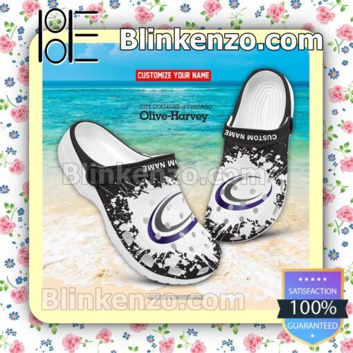 City Colleges of Chicago-Olive-Harvey College Personalized Crocs Sandals