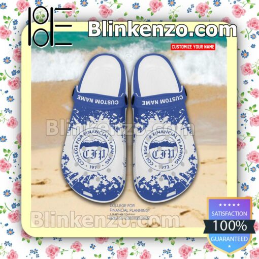 College for Financial Planning Personalized Crocs Sandals a