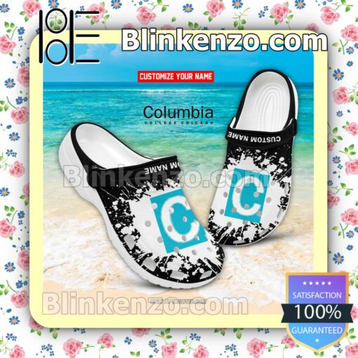 Columbia College Chicago Personalized Crocs Sandals