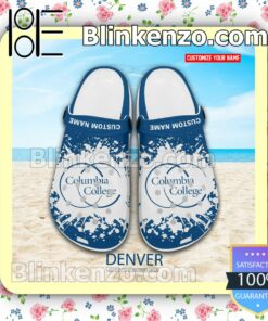 Columbia College - Denver Personalized Crocs Sandals a