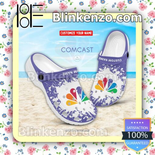 Comacast Logo Crocs Sandals