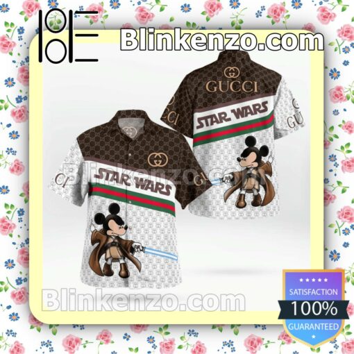 Disney Mickey Star Wars Gucci Men Summer Shirt