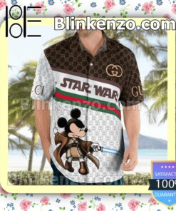 Disney Mickey Star Wars Gucci Men Summer Shirt b