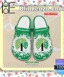 Dollar Tree Logo Crocs Sandals a