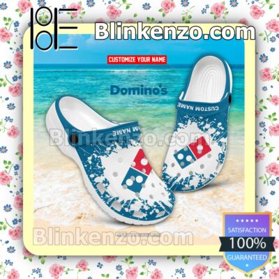 Domino's Pizza Logo Crocs Sandals