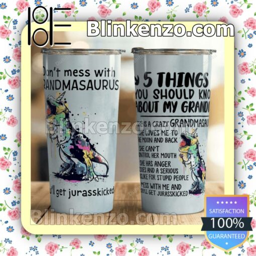 Don't Mess With Grandmasaurus You'll Get Jurasskicked Gift Mug Cup