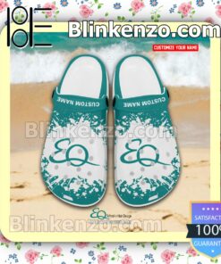 E Q School of Hair Design Logo Crocs Sandals a