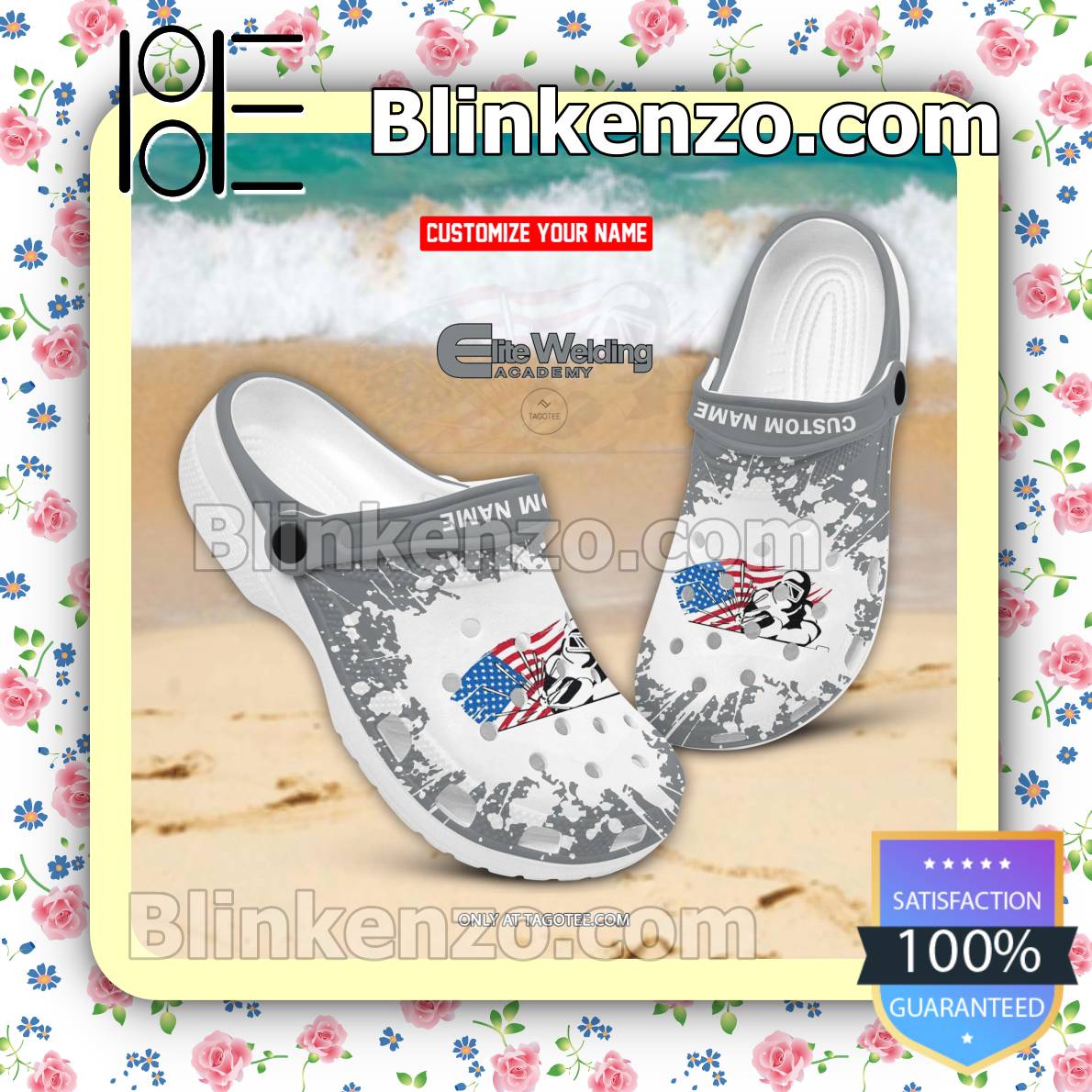 Elite Welding Academy Personalized Crocs Sandals - Blinkenzo