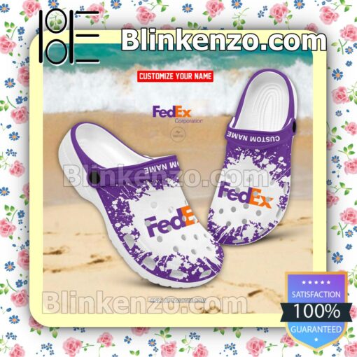 FedEx Corporation Logo Crocs Sandals