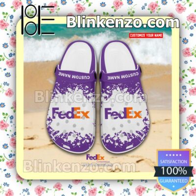 FedEx Corporation Logo Crocs Sandals a