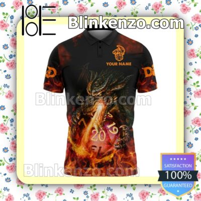 Fire Dungeon And Dragons Men Shirts a