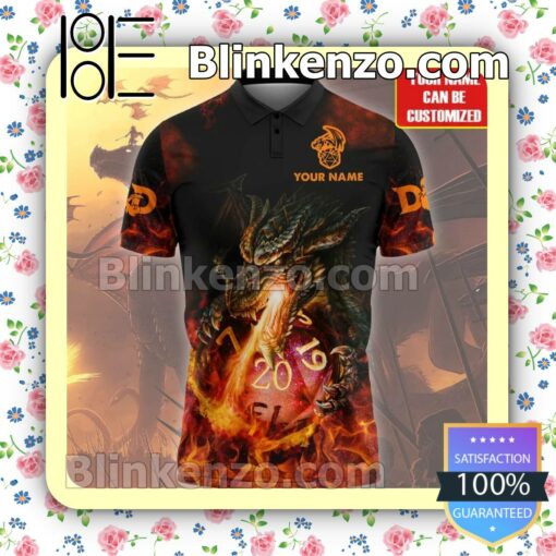 Fire Dungeon And Dragons Men Shirts b