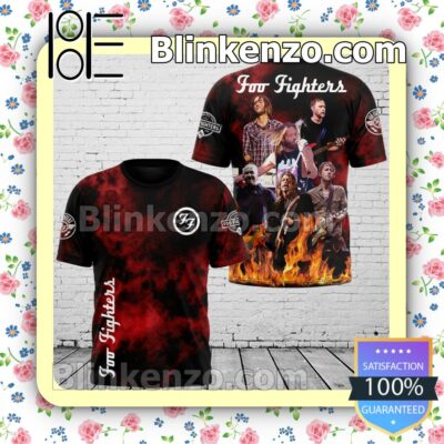 Foo Fighters Red Abstract Jacket Polo Shirt