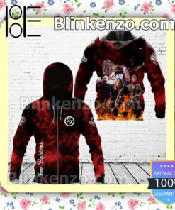 Foo Fighters Red Abstract Jacket Polo Shirt b
