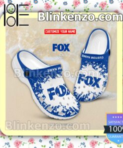 Fox Corporation Logo Crocs Sandals