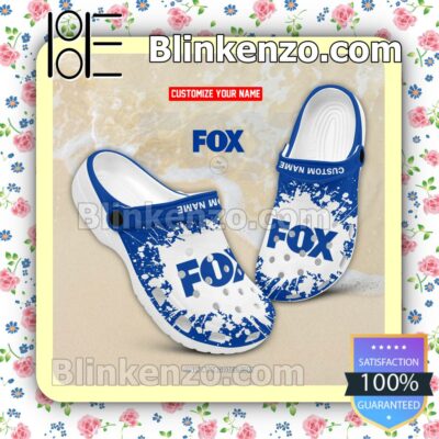 Fox Corporation Logo Crocs Sandals