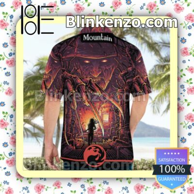 Top Freddy Krueger Mtg Basic Land Horror Mountain Men Summer Shirt