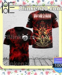 Fullmetal Alchemist Red Abstract Jacket Polo Shirt