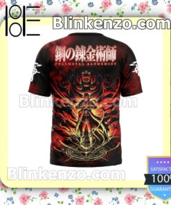 Fullmetal Alchemist Red Abstract Jacket Polo Shirt a