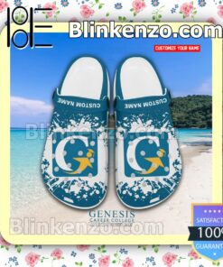 Genesis Career College Logo Crocs Sandals a