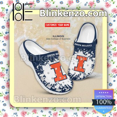 Gies College of Business - University of Illinois Personalized Crocs Sandals