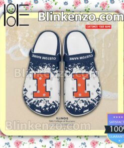 Gies College of Business - University of Illinois Personalized Crocs Sandals a