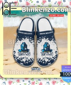 Gold Coast Titans Logo Crocs Sandals a