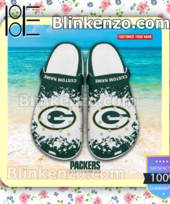 Green Bay Packers Logo Crocs Sandals a
