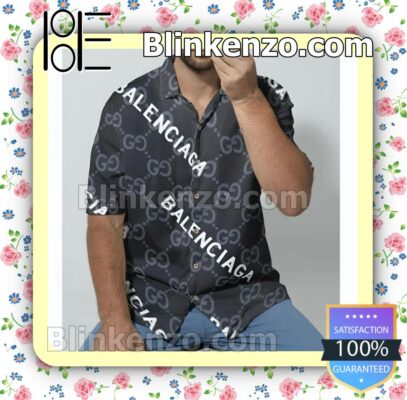 Gucci Balenciaga Men Summer Shirt