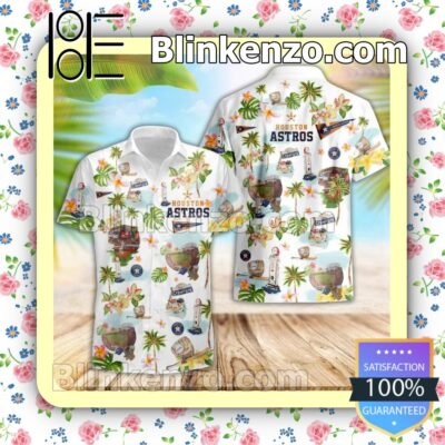 Houston Astros Collection Floral Men Summer Shirt a