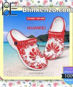Huawei Technologies Logo Crocs Sandals