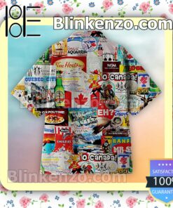 I Love Canada Collage Men Summer Shirt a