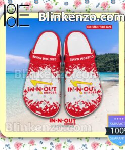 In-n-Out Burger Logo Crocs Sandals a