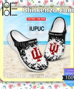 Indiana University/Purdue University Columbus Logo Crocs Sandals
