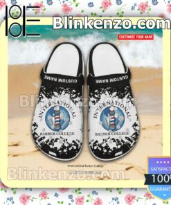 International Barber College Personalized Crocs Sandals a