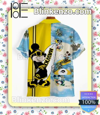 Iowa Hawkeyes Mickey Mouse Summer Men Summer Shirt b